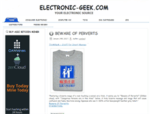 Tablet Screenshot of electronic-geek.com